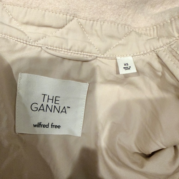 Aritzia Wilfred Free The Ganna Wool Crop Shirt Jacket, Size XS - Picture 5 of 5